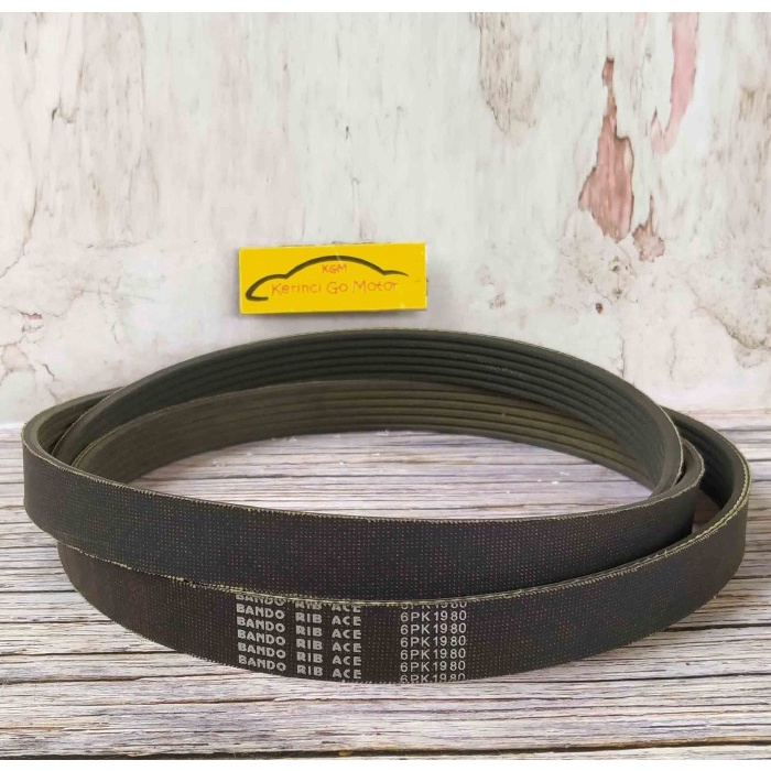 BANDO VAN BELT 6PK 1980 RIB BELT TALI KIPAS 6PK-1980 FAN BELT ALUR