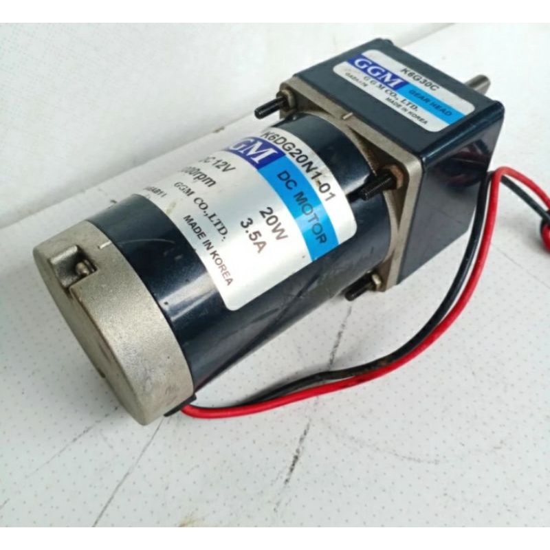 DC Motor Gearbox GGM 12V Ratio 1:30 100Rpm 20W