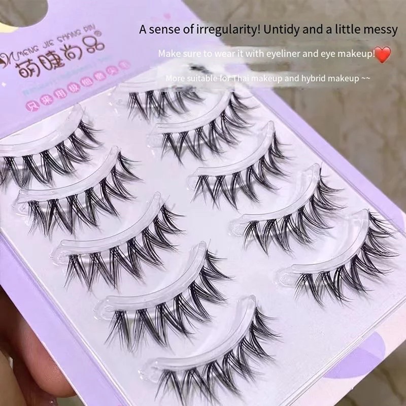 F132 - 5 PASANG FAIRY LASHES - DOUYIN MAKEUP - Natural Japan Eyelash Fairy Extension Lashes Makeup Tools  THAILAND KOREAN MAKEUP LOOK - BULU MATA PALSU Professional Spike Lashes