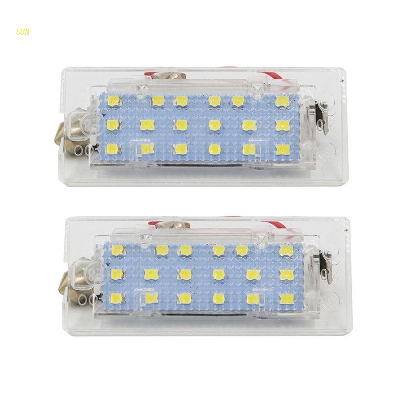 Sun 2Pcs Lampu LED Plat Nomor Belakang Mobil Untuk E53 X5 1999-2003 E83 X3 03-10