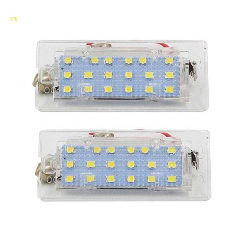 Sun 2Pcs Lampu LED Plat Nomor Belakang Mobil Untuk E53 X5 1999-2003 E83 X3 03-10