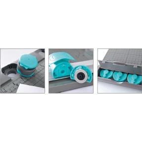 Kw-trio pemotong sudut 4 in 1, Rotary Paper Trimmer, 13939. 5 fungsi dalam 1 mesin