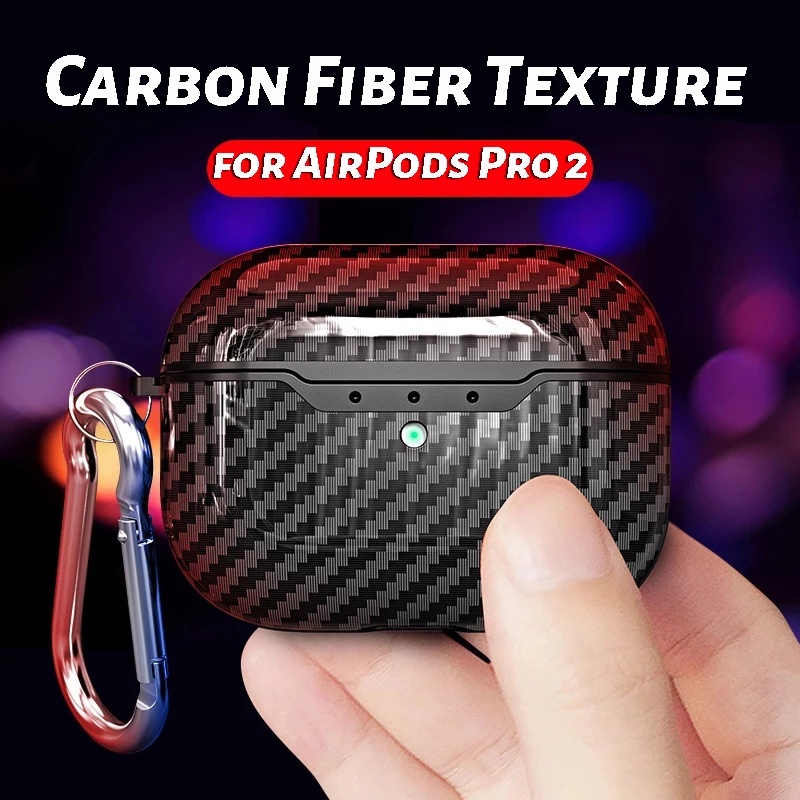 Soft Case TPU Motif Carbon Fiber Simple Ultra Tipis Anti Air Cover Airpods Pro 2