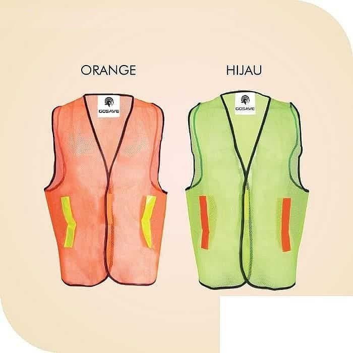 Vest Baju Rompi Jaring Proyek Parkir Outdoor Safety Biker Scotlight