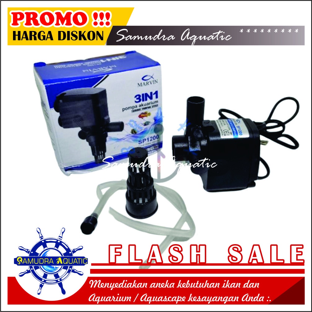 Pompa Filter CELUP 1200 (Pompa Saja / Mesin Saja) HEMAT ENERGY, Pompa Filter Aquarium Aquascape FREE BUBLE