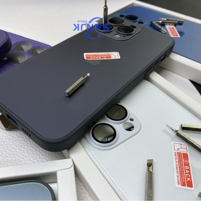 NEW UPGRADE  DARK PURPLE （ Ungu gelap 、 Hijau gelap 、Biru Sierra ）CASE  FOR iPhone 14 AG READY SUPERIOR STEELSERIES DUSTPROOF PHONE CASE 14 PLUS 11 12 13 14 Pro Max IPHONE SHELL