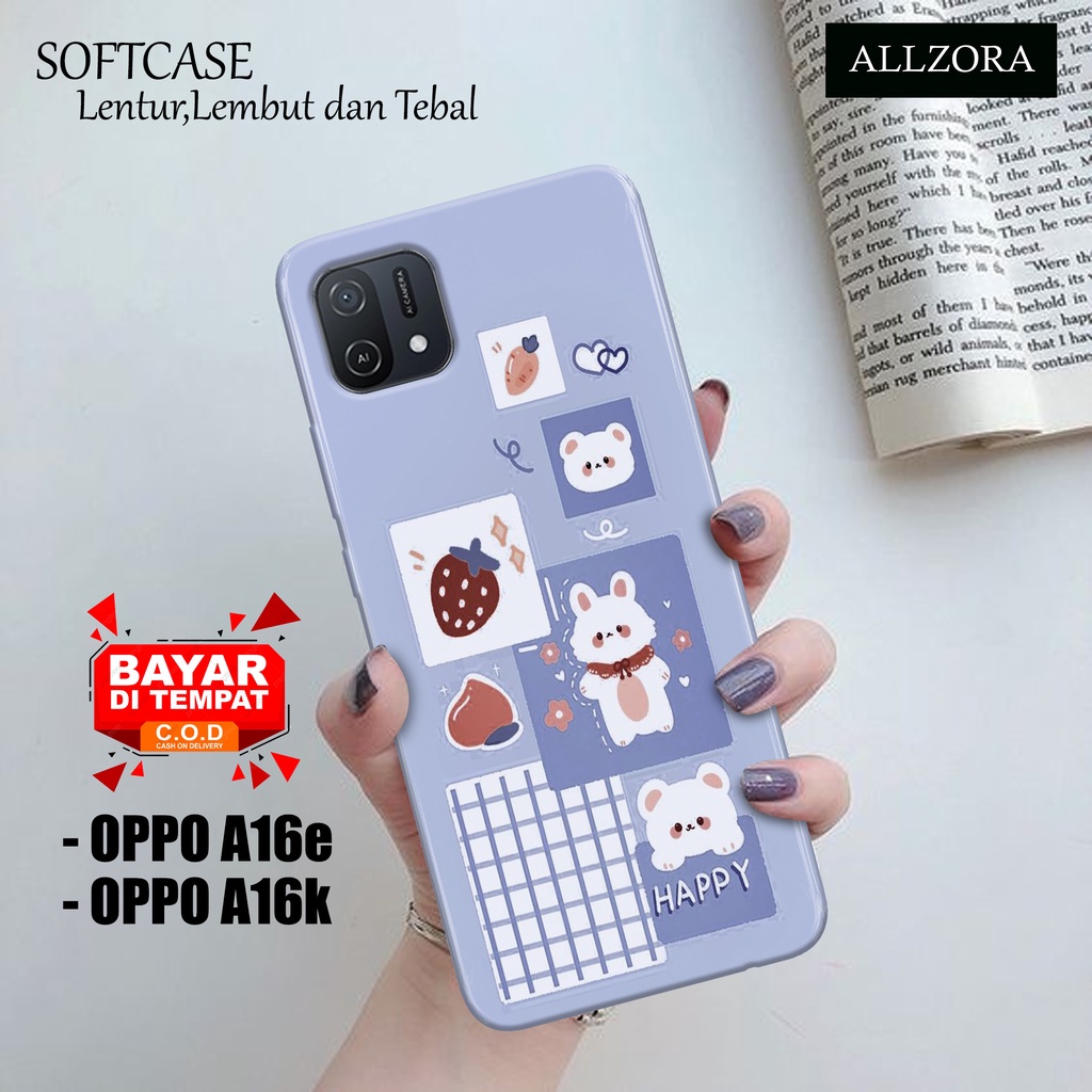 Softcase Hp Oppo A16e / Oppo A16k Terbaru  - Fashion Case KARTUN - Case Oppo A16e / Oppo A16k - Cass