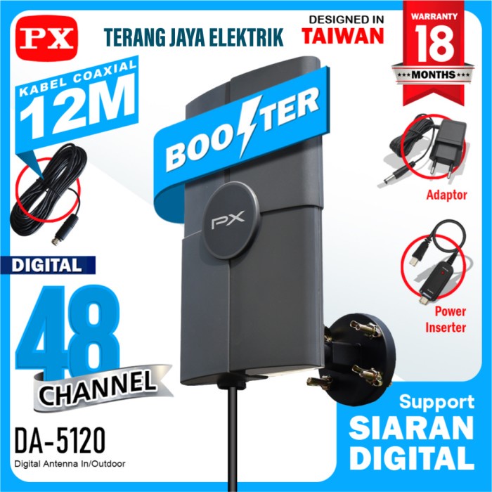 Antena Antena Tv Digital / Analog/ Indoor / Outdoor Px Da-5120