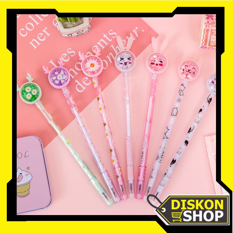 

Diskon Shop - S5610 Bolpen Gel Motif Karakter Kelinci Bunga Lucu / Stationary Sekolah / Pena Gel / Alat Tulis