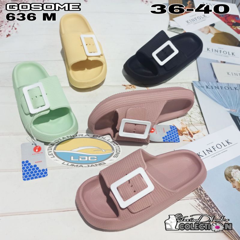 SANDAL SELOP KARET EVA MOTIV TALI GESPER GOSOME(36-40)