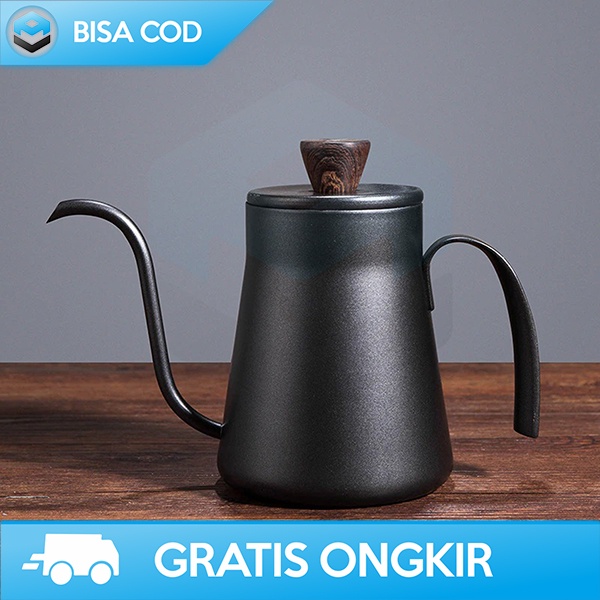 TEKO KOPI LEHER ANGSA TEA POT STAINLESS STEEL TEKO PITCHER 400ML C0053