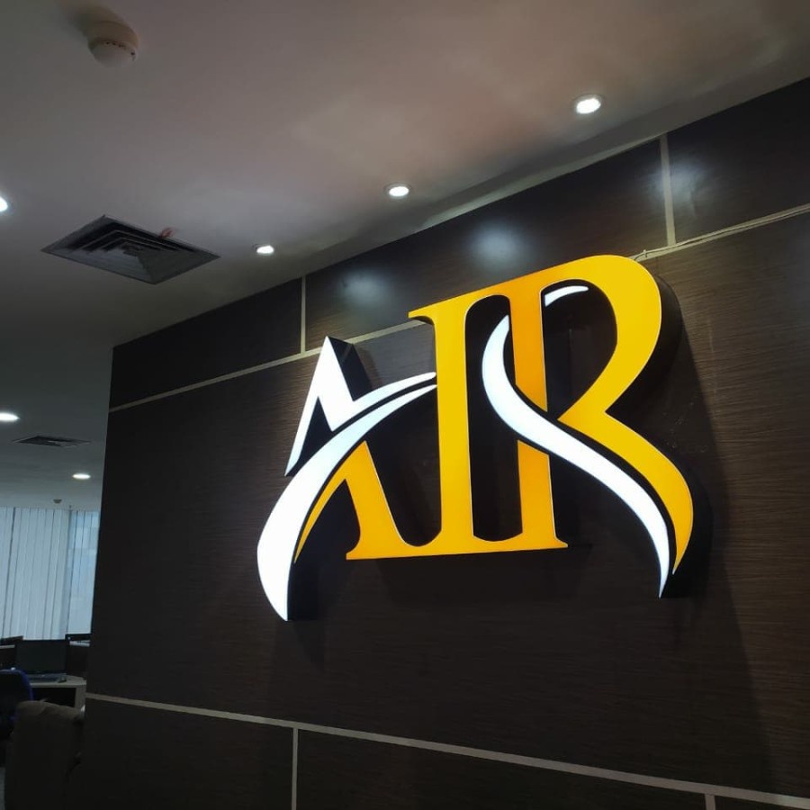 Huruf Timbul Signage LED Papan Nama Cafe Exterior Design