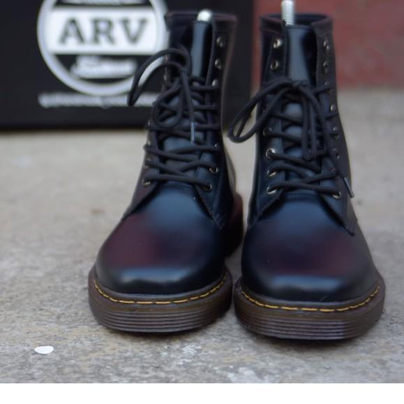 arv sepatu boots hiking tinggi underground pria - Hitam, 39