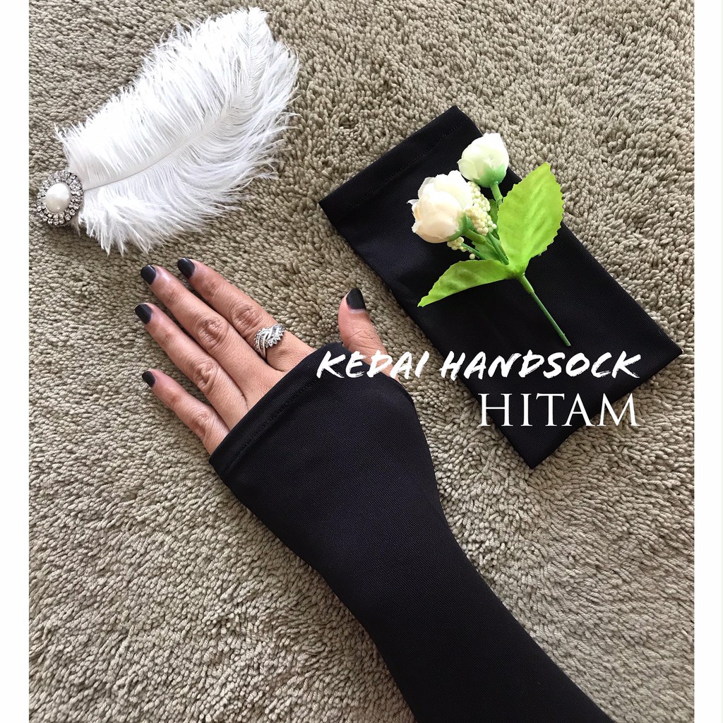 handsock polos / manset polos lengan panjang / handsock tanpa lubang jempol