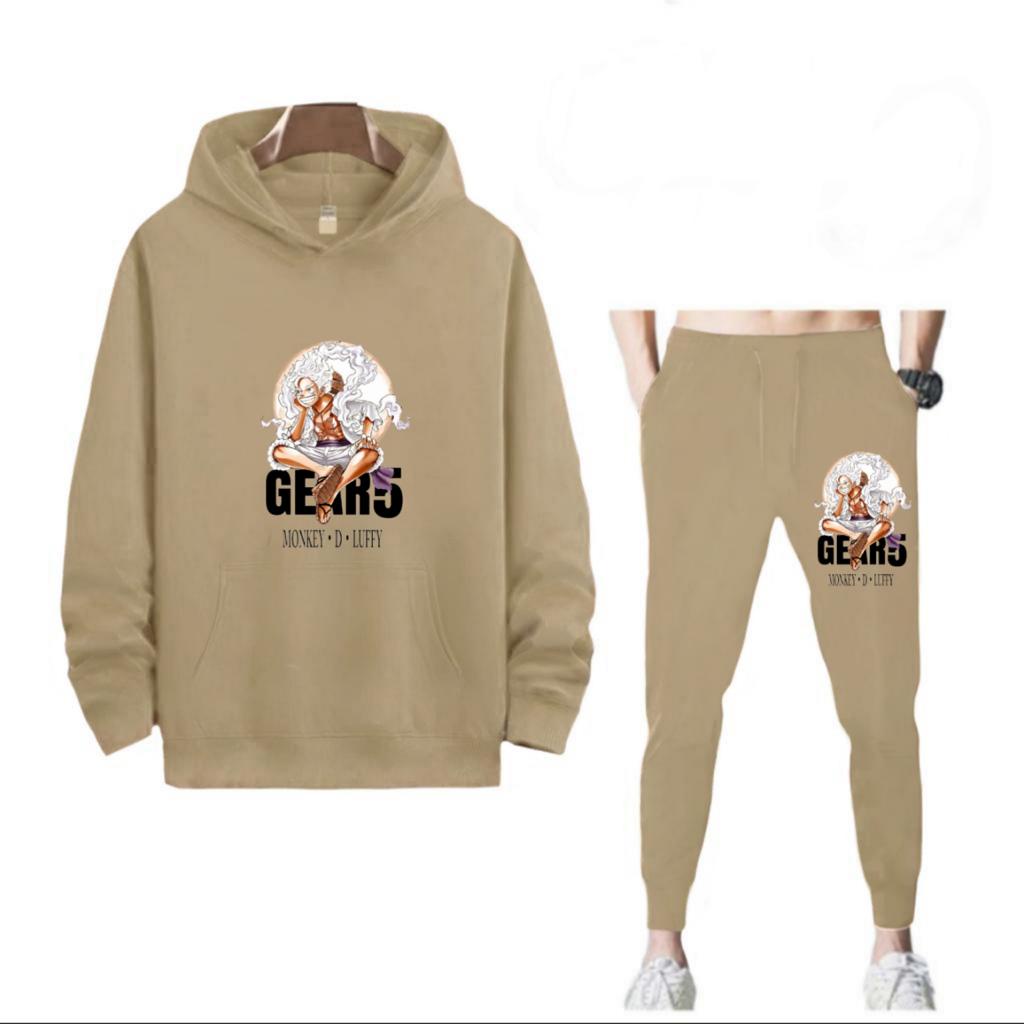 SETELAN GEAR5 ONE PIECE HOODIE DAN CELANA PANJANG MURAH TERLARIS NYAMAN DIPAKAI