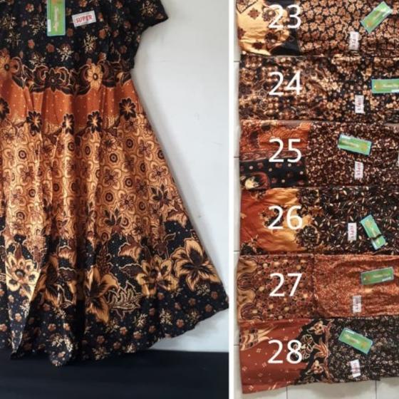 Daster Kencana Ungu Serut Payung / Klok