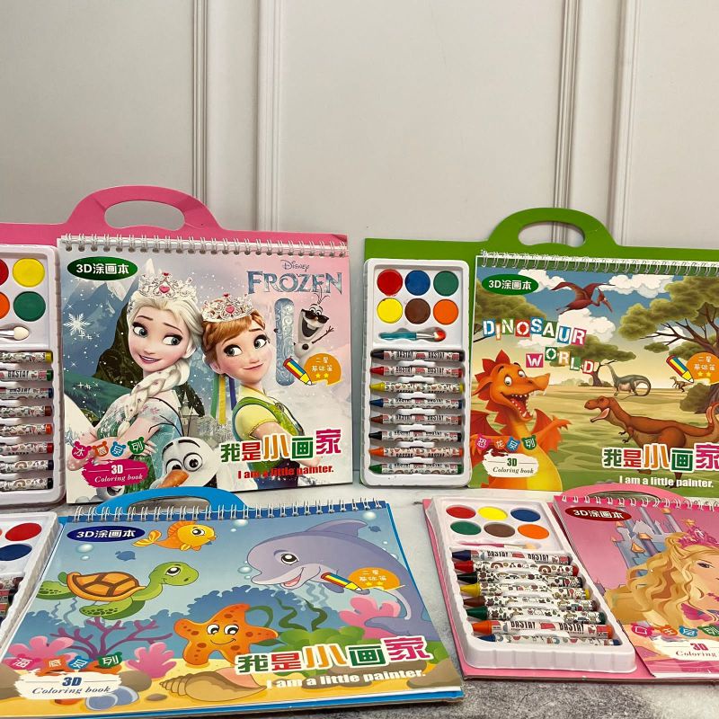 

Paket Coloring Book HDS Krayon Dan Kertas Gambar Free Kuas Paket Anak Mewarnai Kreatifitas Lucu Unik Kado Viral Termurah