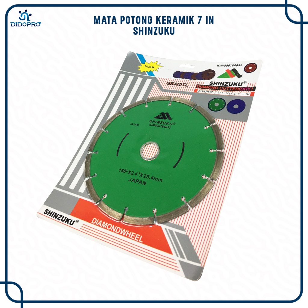 Pisau Potong Keramik &amp; Granit 7 Inch Tokyo Diamond Wheel Dry
