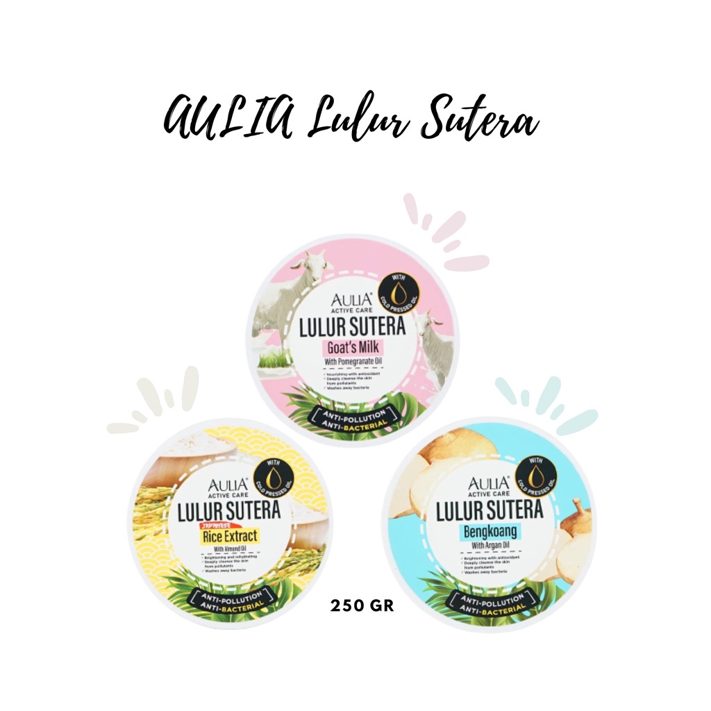 Najmia AULIA Lulur Sutera 250gr -  Lulur Mandi with Zaitun oil,Honey,Silk Extract & Vitamin E