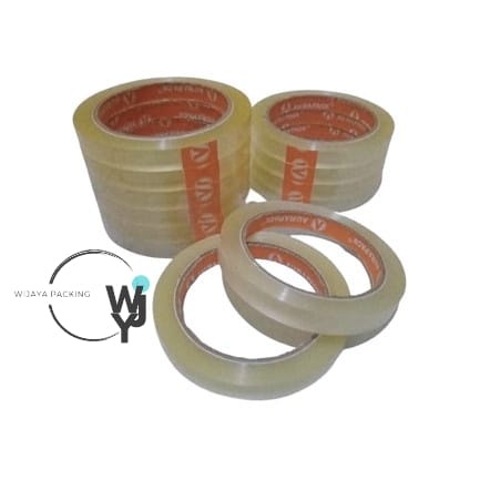 

Lakban Bening Aurapack 12MM x 72Y BENING 1/2 INCHI / 0,5 inc