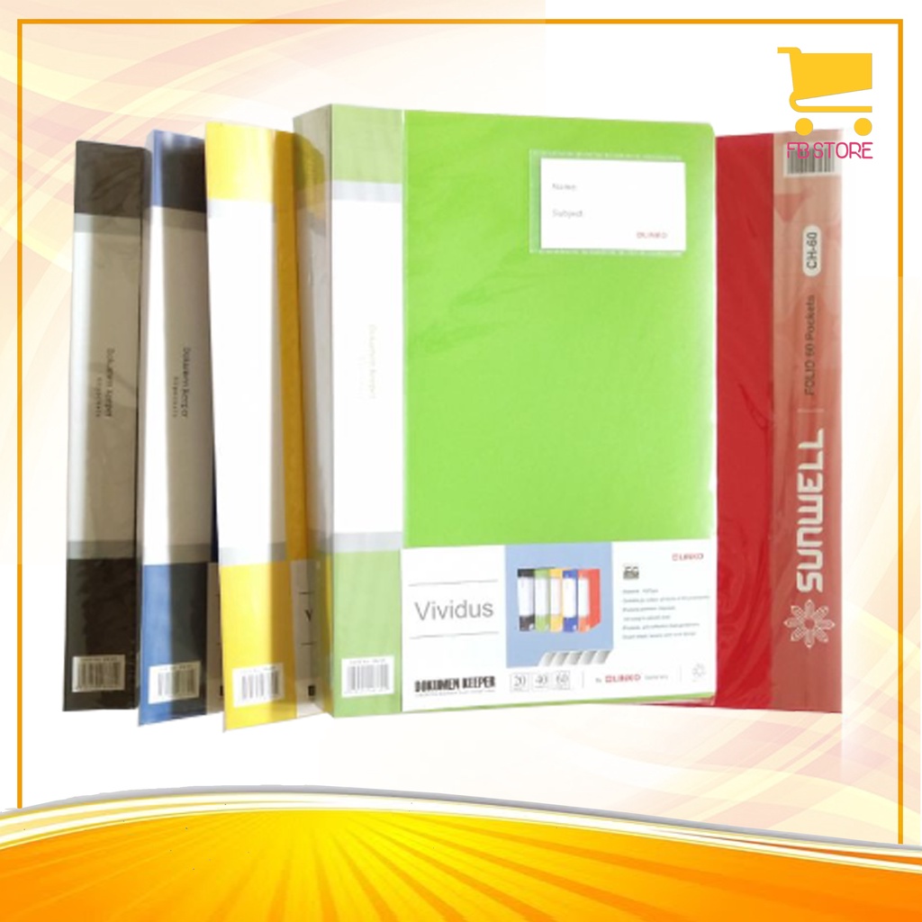 

Map Plastik Sap Clear Holder Dokumen Keeper Folio 60 Pockets