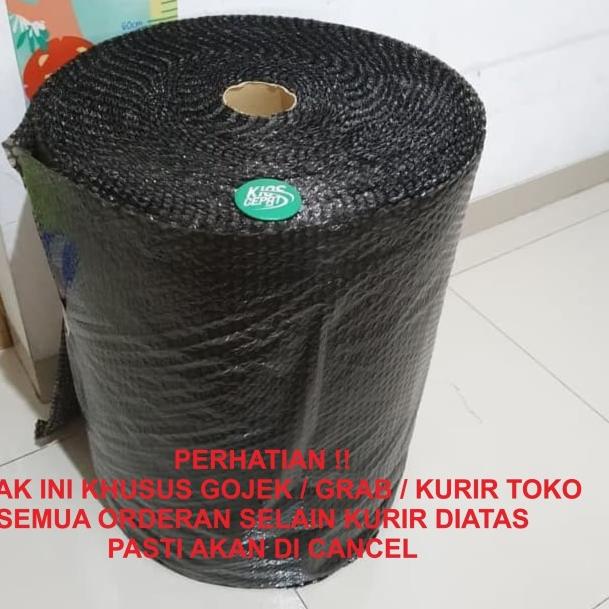 

[GO SEND] Bubble Wrap 50m x 60cm BLACK Harga Promo