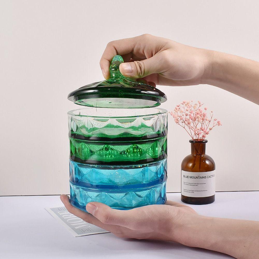 Preva Kotak Penyimpanan Cetakan Silikon Cetakan Clay DIY Kerajinan Epoxy Resin Dekorasi Rumah Casting Mold