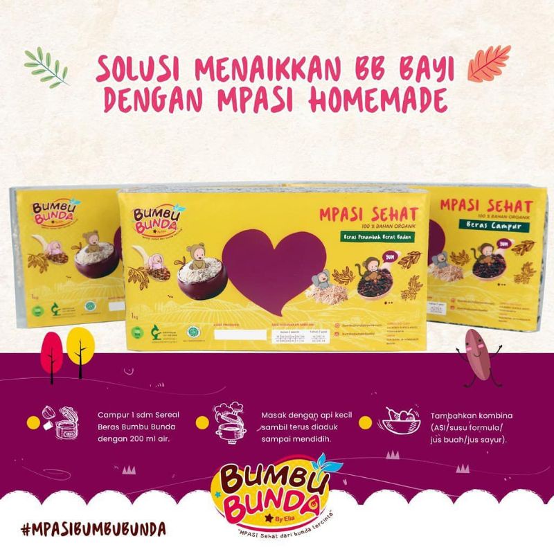 

Bumbu bunda elia Beras Organik Sehat 1 Kg