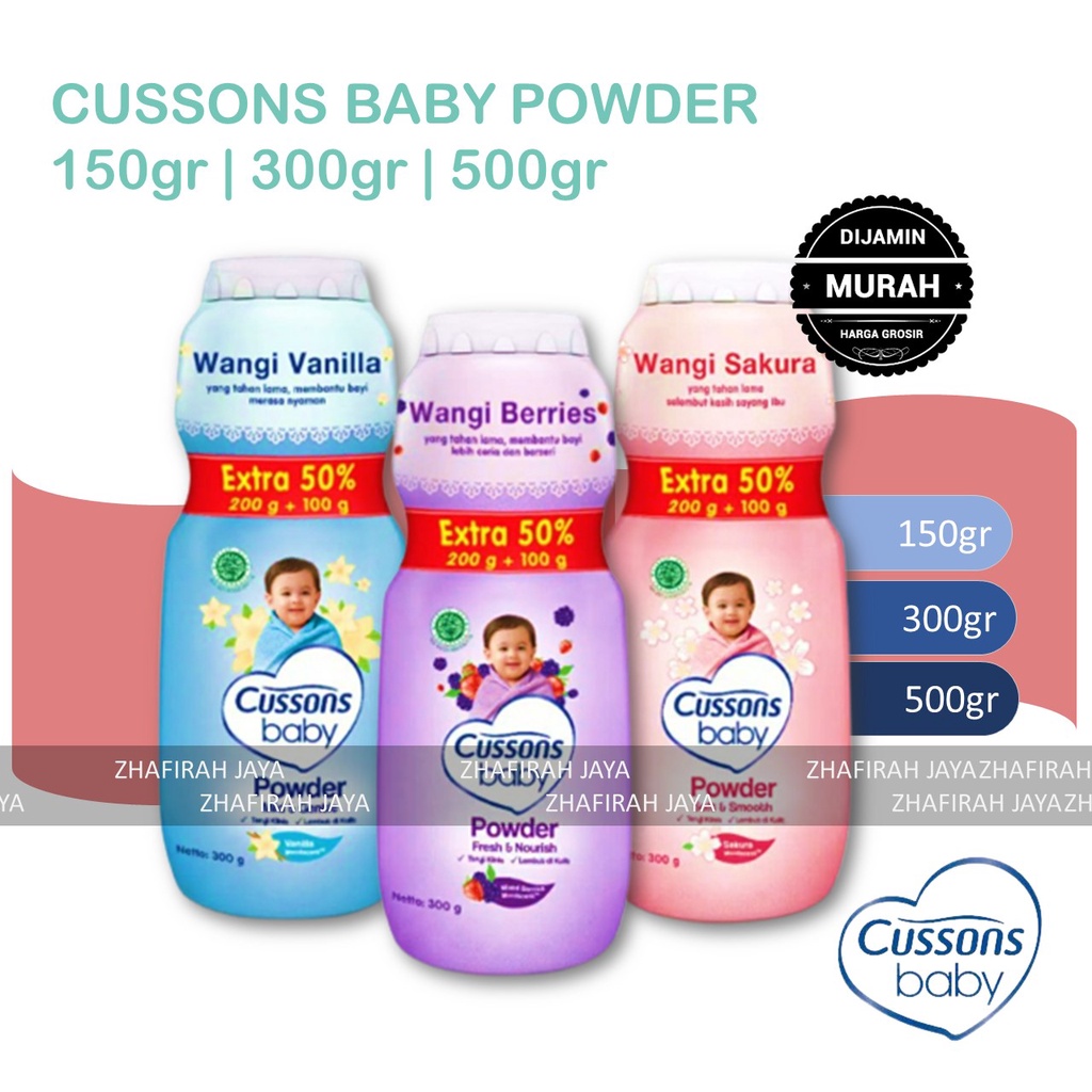 ❤ZJ❤ CUSSONS Baby Powder Bedak Bayi Cussons 150gr | 300gr | 500gr