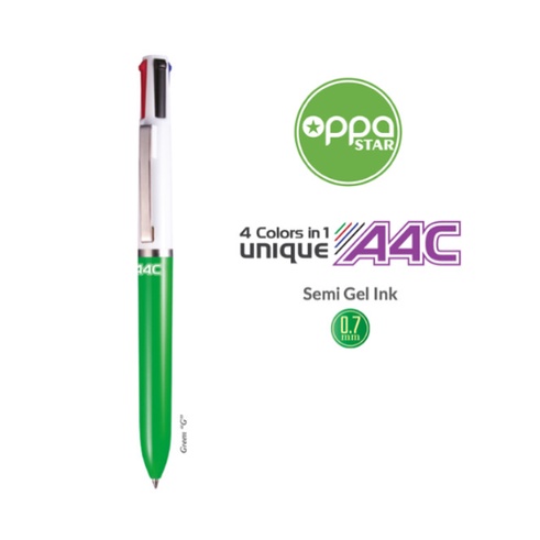 

Pulpen / Pen / Ballpoint ZEBRA 4 Warna A4C (Batang Hijau)