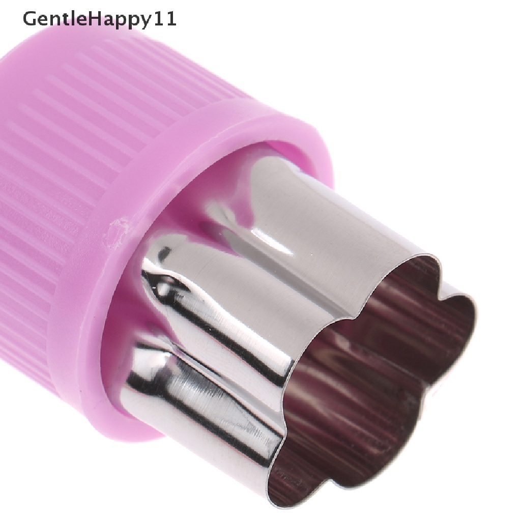 Gentlehappy 5pcs / Set Cetakan Pemotong Buah / Sayur / Bunga / Butterfly Bahan Plastik Untuk Peralatan Dapur