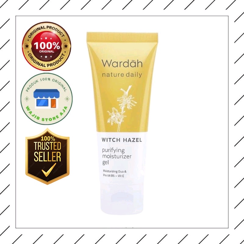 Wardah Nature Daily Witch Hazel Purifying Moisturizer Gel ~ Pelembab Wajah