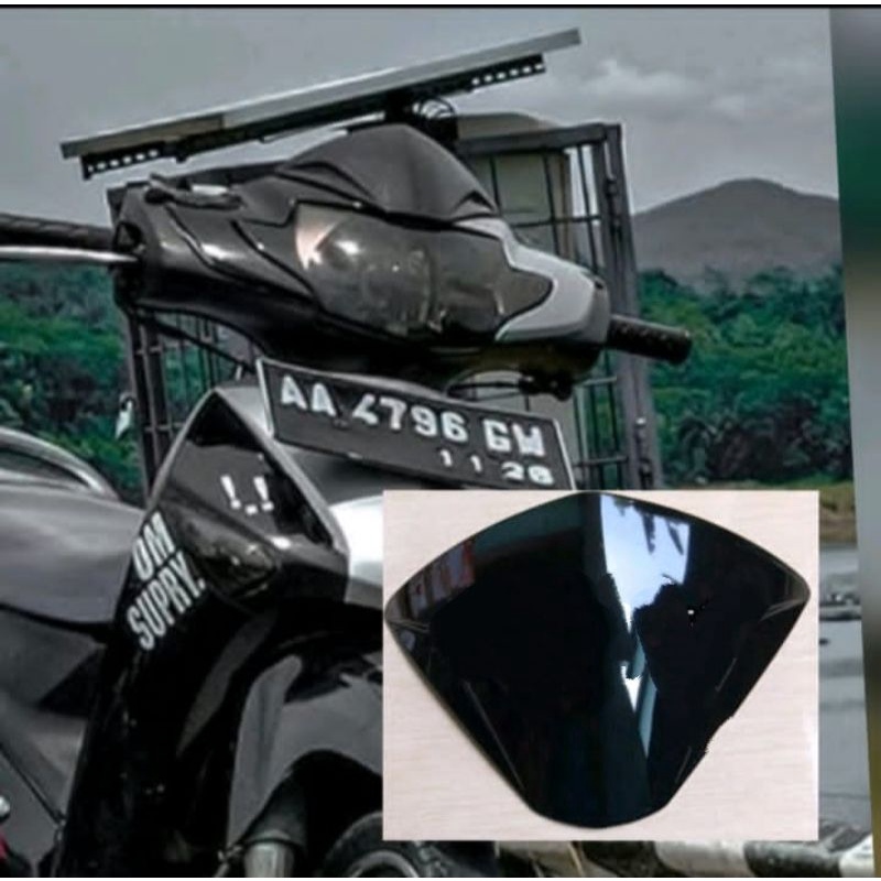 Visor Supra X 125 Old Lama Hitam Kualitas Terbaik