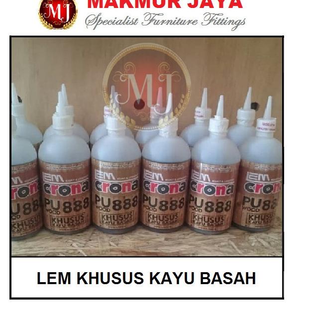 

Lem Kayu basah Crona PU Wood 888 500gram - 450gram