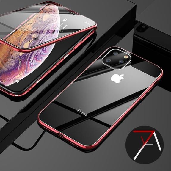 Iphone 11 Iphone11 Double Side Glass Magnetic Case Cover - Hitam