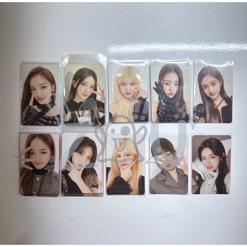 [READY STOCK] IVE ELEVEN VER 1 2 RED BLACK YUJIN WONYOUNG GAEUL LEESEO REI LIZ ALBUM PHOTOCARD PC