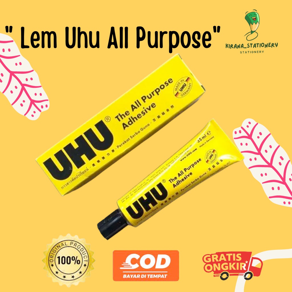 

UHU ALL PURPOSE LEM UHU LEM SERBAGUNA 35 ML