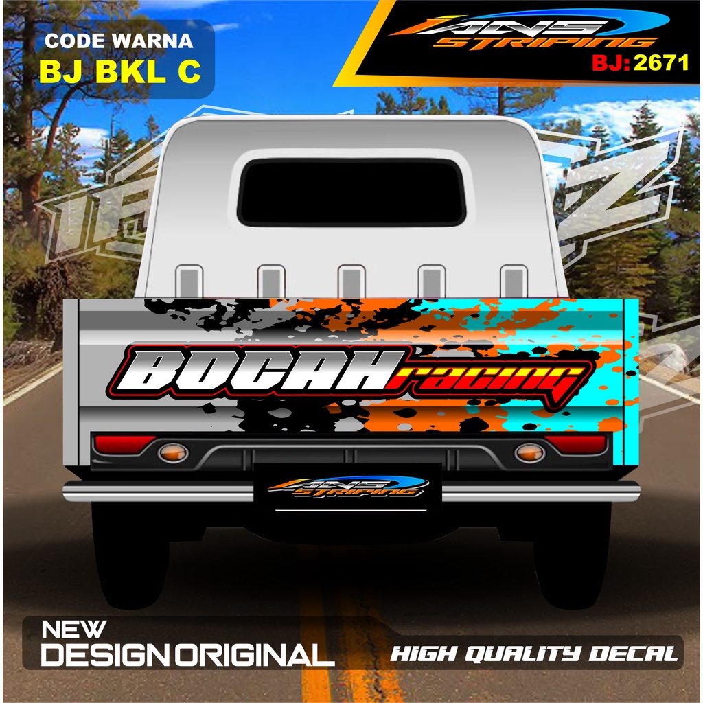 DECAL STICKER GRANMAX PICK UP / STIKER BAK BELAKANG GRANMAX / DECAL STICKER MOBIL GRANMAX