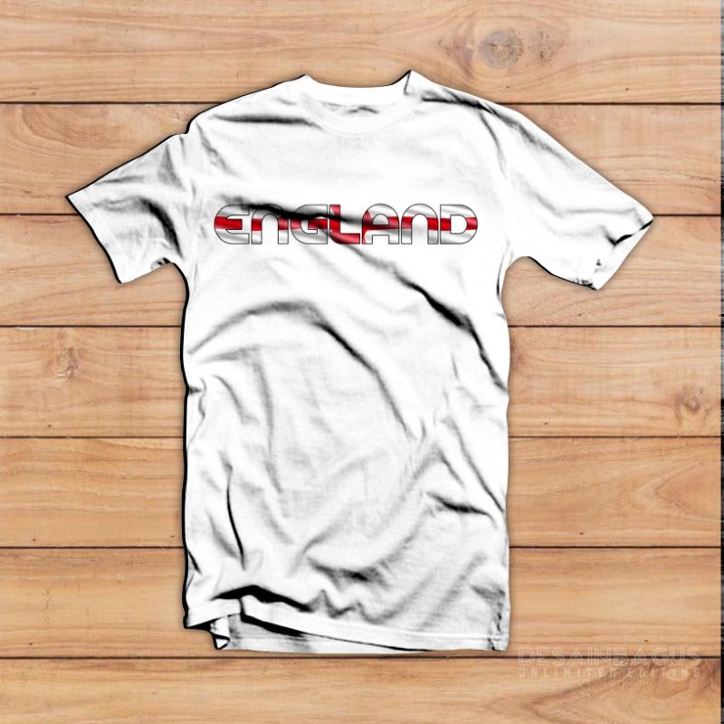 KAOS PIALA DUNIA 2022 TIMNAS INGGRIS/ENGLAND // bahan cotton combed 30s // murah tapi nyaman