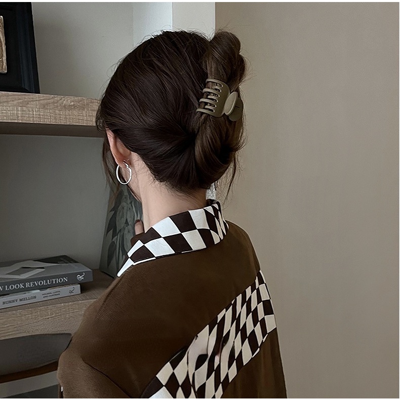 Jepit Rambut Ponytail Warna Hitam Gaya Korea Untuk Wanita