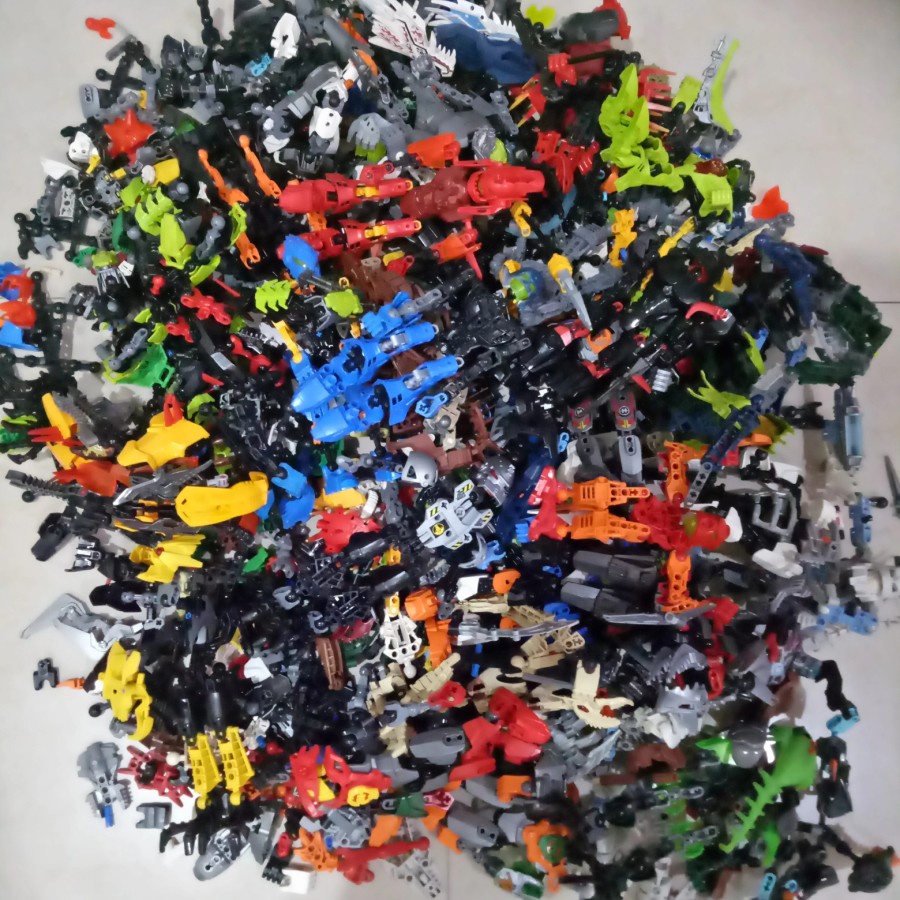 Lego Curah mixed BIONICLE ori original asli bersih kiloan per 200 gram
