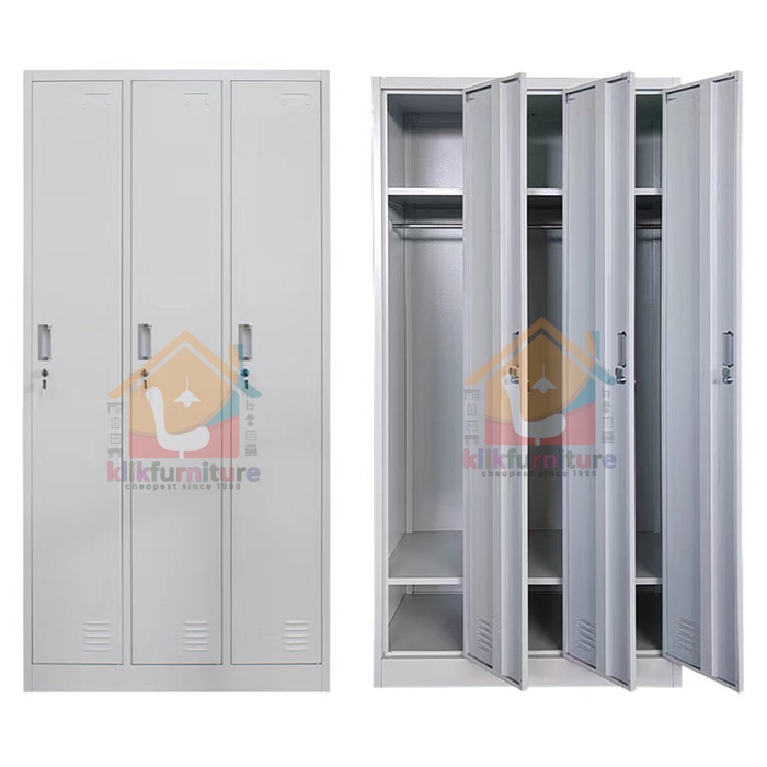 Loker Lemari Besi Ruang Ganti untuk Gantungan Baju LK11