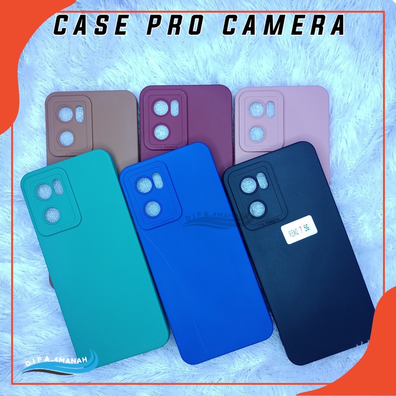 OPPO RENO 7 5G Softcase case pro camera macaron bahan tebal di jammin sesui foto master soft case pro camera