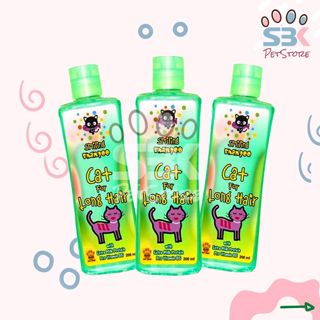 Shampo Smiling For Long Hair Kucing Untuk Bulu Panjang 250ml