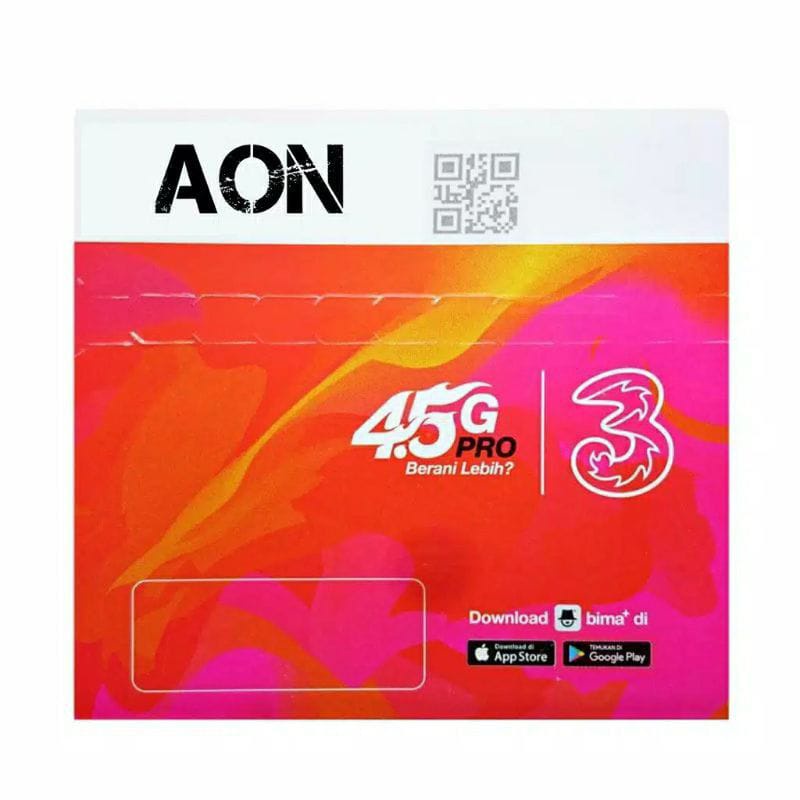 PERDANA 3 (THREE) ALWAYS ON 2 GB AON PAKET DATA TRI AON 2 GB ALWAYS ON KARTU PERDANA