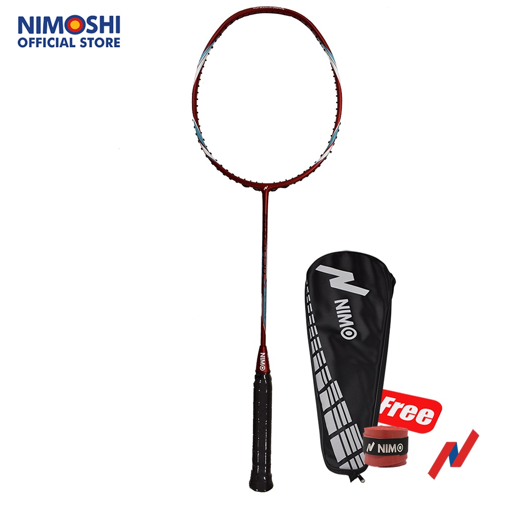 NIMO Raket Badminton COACH 130 + FREE Tas & Towel Grip | Raket Bulutangkis