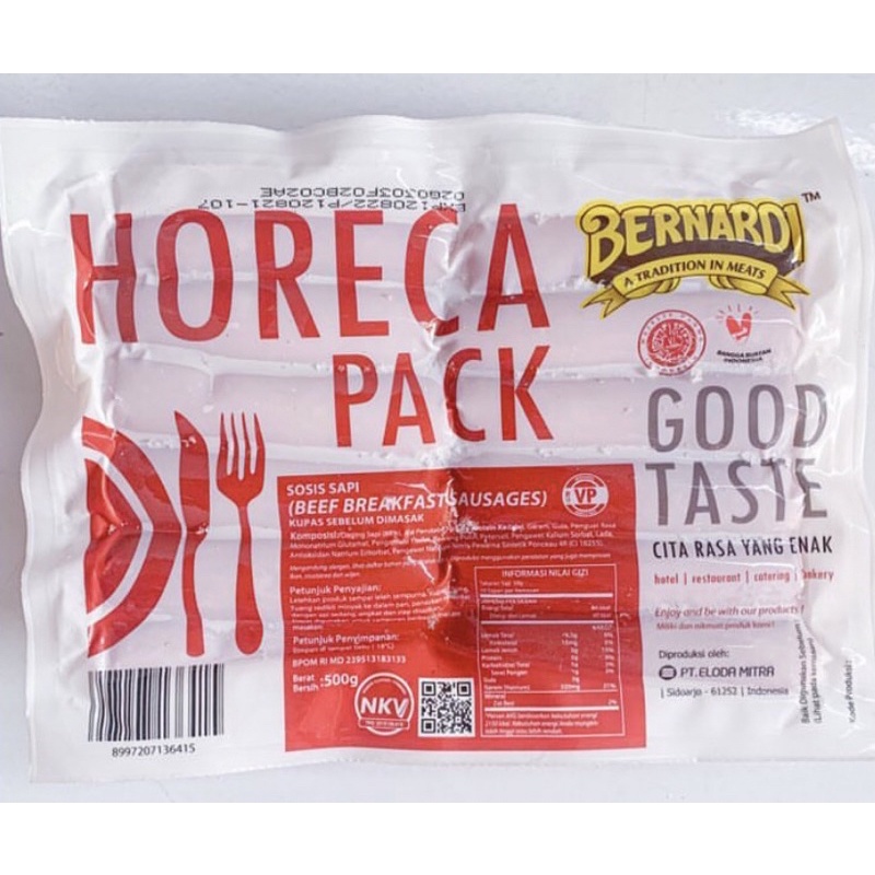 

BERNARDI SOSIS HORECA 500gr 1000gr 1kg