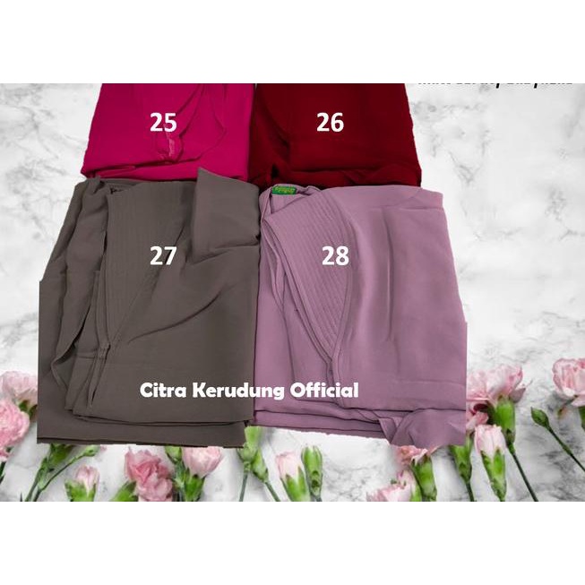Jilbab Syari Ceruty Babydolls premium import model polos 2 Layer - Merah Maroon