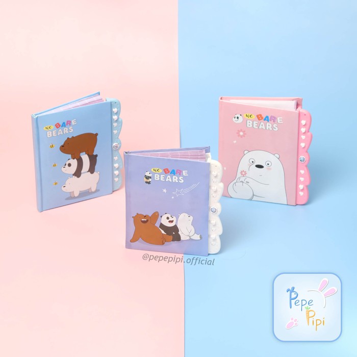 

Jurnal Buku Diary Wbb / We Bare Bear Kunci Kode Kecil Note Book Jurnal Lucu