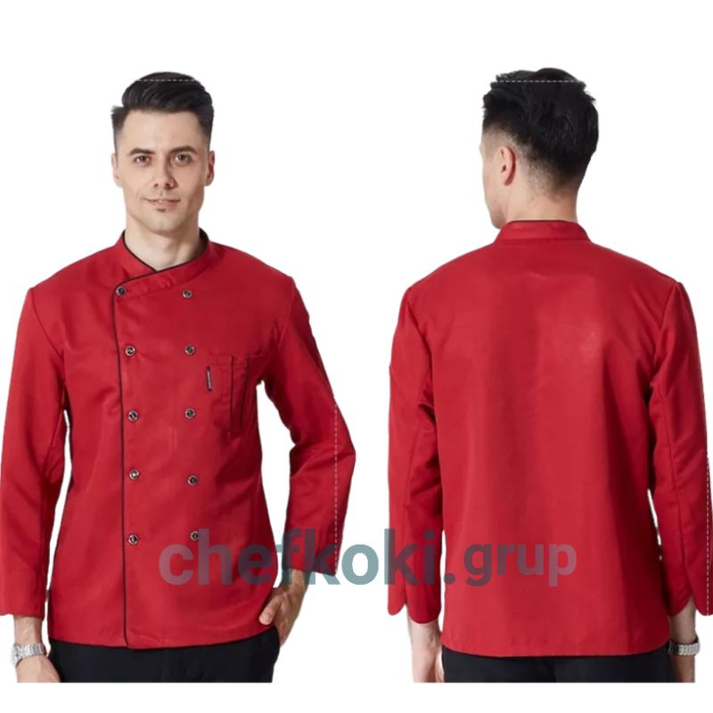 Harga Gudang Baju Chef Koki Lengan Panjang Termurah